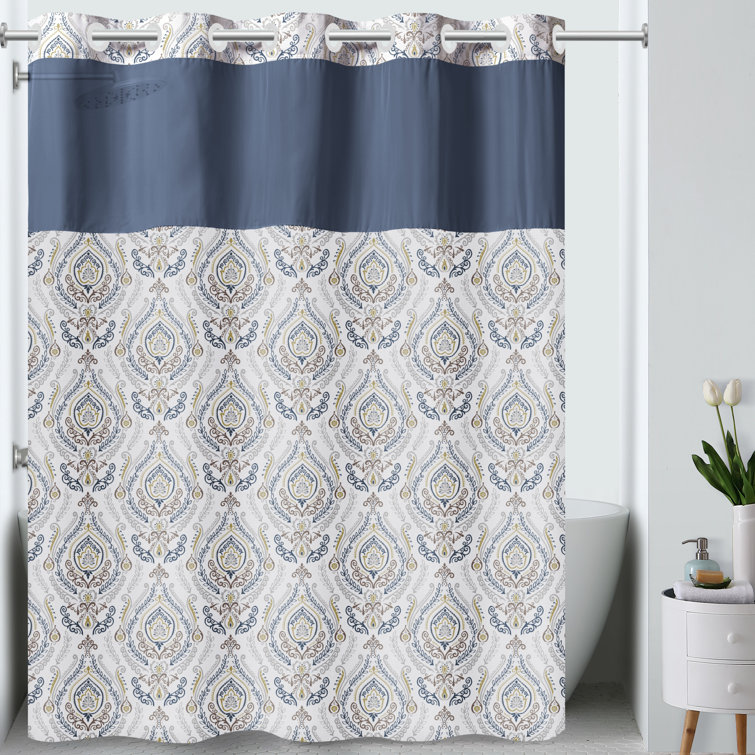 Hookless Damask Shower Curtain & Reviews Wayfair
